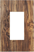 Distressed Wood Brown Wood Texture Decorative Outlet Covers 1 Gang Single Rocker Light Switch Cover Plate Wall Plates GFCI Faceplate for Farmhouse Home Decor