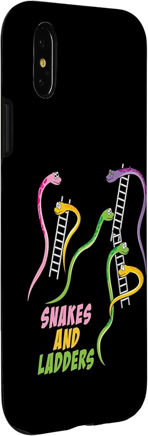 iPhone X/XS Snakes and Ladders Humor Board Game Gamer Womens Men Kids Case