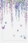 Light Switch Cover Plate Purple Flowers Watercolor Floral Butterflies 1 Gang No Device Blank Electrical Wall Plates Faceplate Decorative Switch Plate For Bed Room Living Room Decor