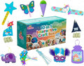 QuTZ Craft Kits for Kids Ages 4-8, 10-in-1 Toddler Craft Box, Build Projects that Glow, Float, Wearable and Playable, No prep and no Clean-up, Art and Crafts Supplies for Kids 4 5 6 7 8 Year Old