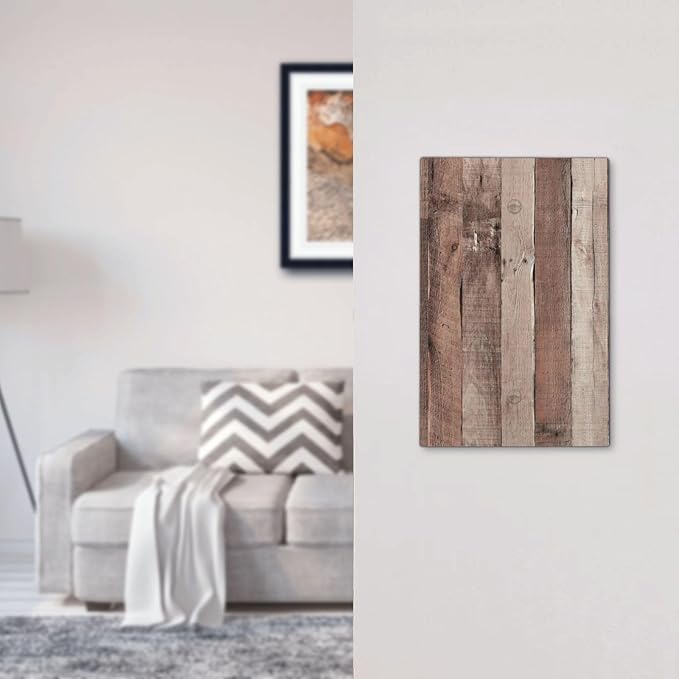 Light Switch Cover Plate Retro Wood Brown Farmhouse Barn Wooden 1 Gang No Device Blank Electrical Wall Plates Faceplate Decorative Switch Plate for Farmhouse Cabin Decor