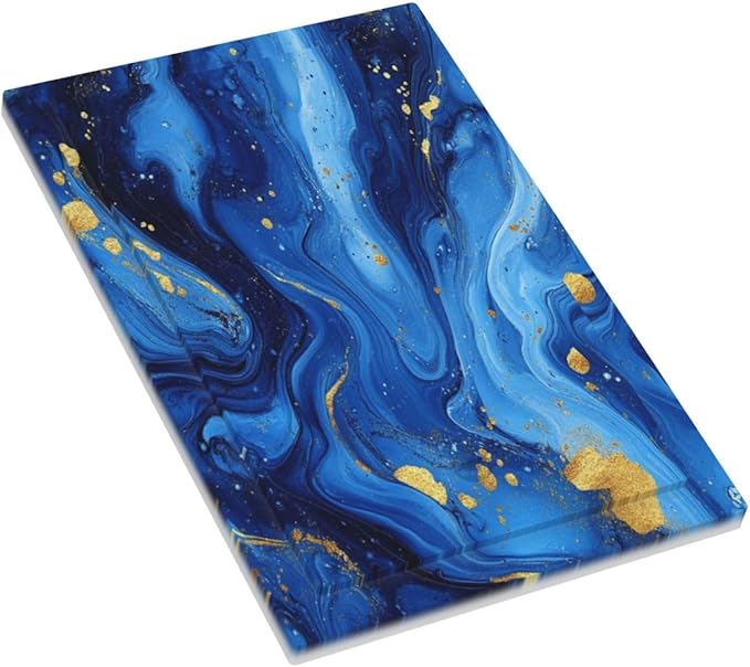 Light Switch Cover Plate Navy Blue Gold Marble Abstract Luxury 1 Gang Blank No Device Decorative Outlet Covers Electrical Wall Plate Switchplate for Bathroom Home Decor