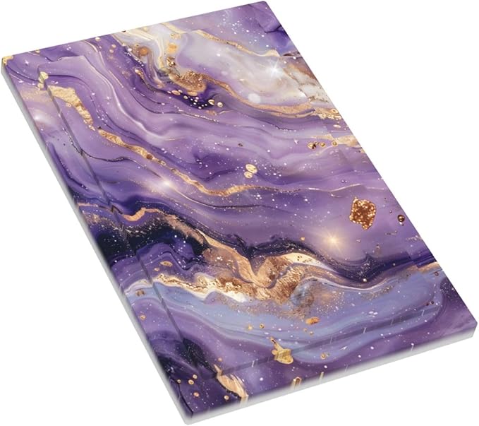 Luxury Marble Texture Purple And Gold Abstract Print Light Switch Cover Plate 1 Gang No Device Blank Electrical Wall Plates Faceplate Decorative Switch Plate Covers for Bathroom Home Decor