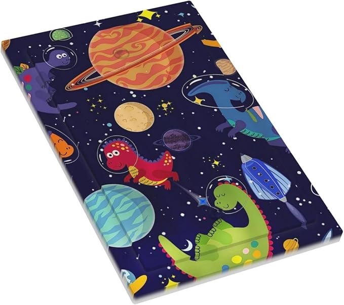 Galaxy Starry Astronaut Dinosaur 1 Gang No Device Wall Plate Decorative Blank Light Switch Cover Switchplate Electrical Faceplate for Bathroom Home Bedroom Art Decor