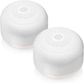 Yogasleep Travel Mini Portable White Noise Sound Machine (2 Pack) 6 Soothing Sounds, Volume Control, Dimmable Night Light, Sleep Therapy for Adults & Kids, USB Rechargeable, Lanyard Included