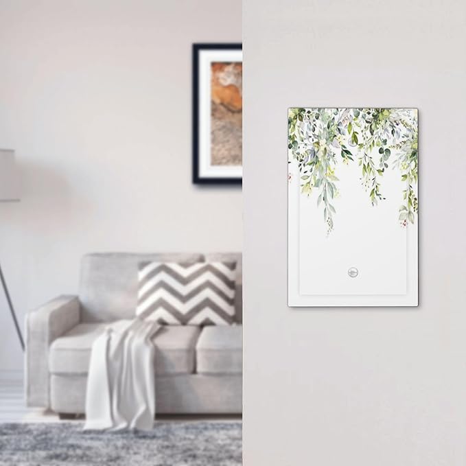 Light Switch Cover Plate Green Eucalyptus Leaves Floral Wildflower 1 Gang No Device Blank Electrical Wall Plates Faceplate Decorative Switch Plate For Bed Room Living Room Decor