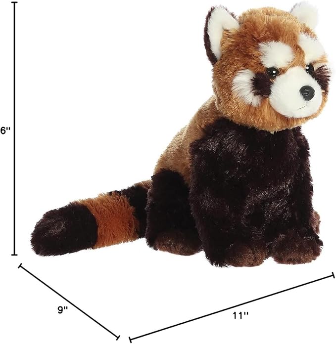 Aurora® Adorable Flopsie™ Lesser Panda Stuffed Animal - Playful Ease - Timeless Companions - Brown 12 Inches