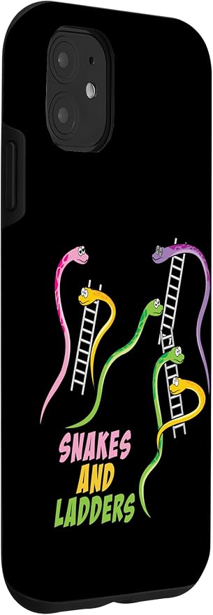 iPhone 11 Snakes and Ladders Humor Board Game Gamer Womens Men Kids Case