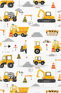 Construction Vehicles & Trucks Light Switch Plate, 1-Gang Toggle Wall Plate for Boys Bedroom