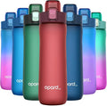 Opard Zip 20oz Plastic Water Bottle Dishwasher Safe, Leakproof Flip-Top Lid, BPA Free Tritan, Wide Mouth Reusable Kids Water Bottle for School Hiking Commuting Outdoor Travel and Gym