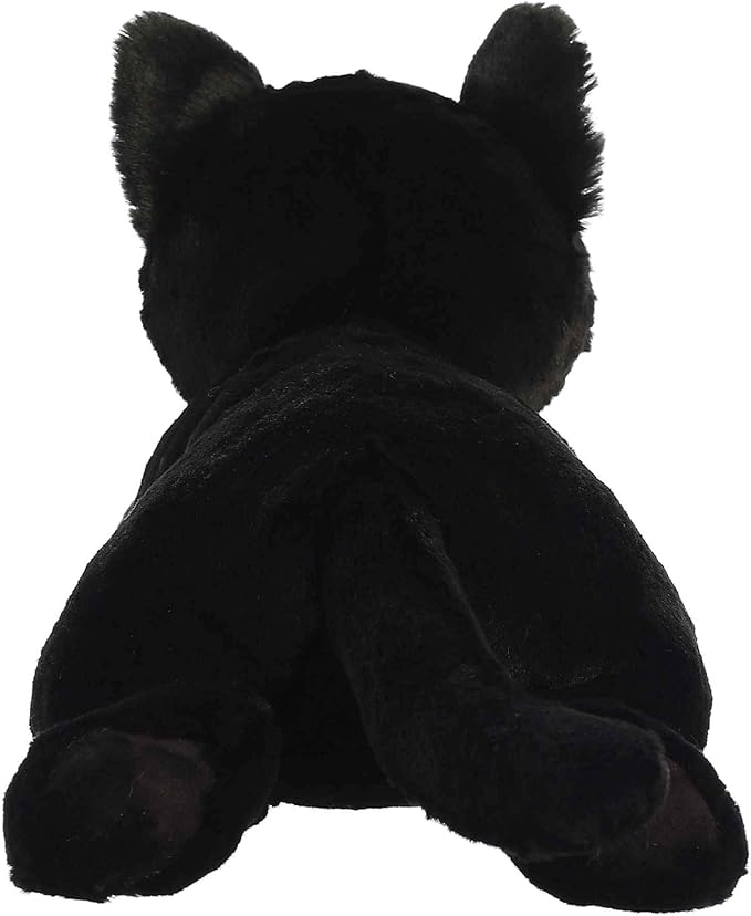 Aurora® Adorable Flopsie™ Twilight Cat™ Stuffed Animal - Playful Ease - Timeless Companions - Black 12 Inches
