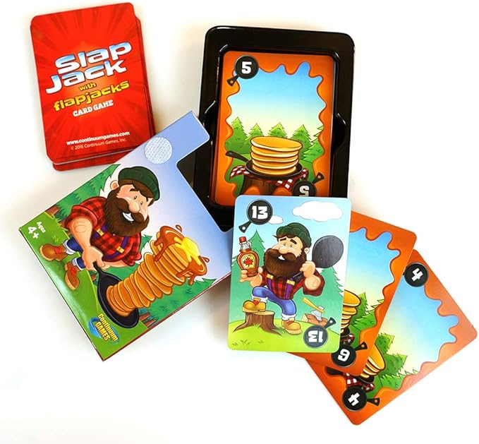 Continuum Games Slap Jack Flap Jacks Card Game - Kids Age 4 & Up