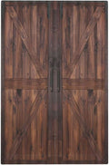 Rustic Barn Doors Vintage Brown Wood Plank Print Light Switch Cover Plate 1 Gang No Device Blank Electrical Wall Plates Faceplate Decorative Switch Plate Covers for Farmhouse Home Decor