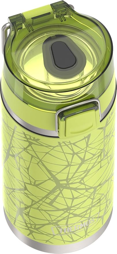 THERMOS ICON SERIES, Water Bottle with Spout - 18 Ounce, Sports Web - Stainless Steel Vacuum Insulated Water Bottle with Lid