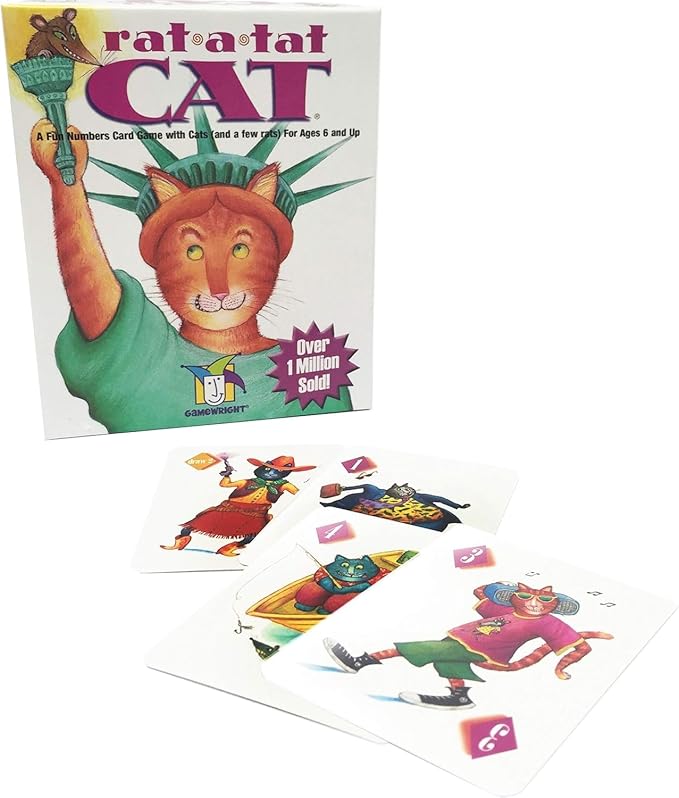 Rat A Tat Cat Card Game, for Ages 6 and Up