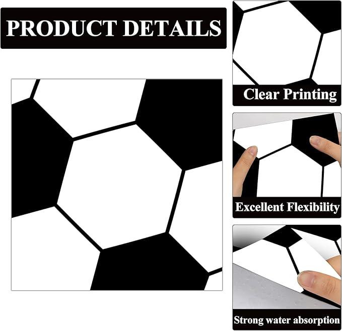 48Pcs Soccer Paper Plates and Napkins Sports Theme Party Decorations Sport Birthday Party Supplies Sports Theme Disposable Dinnerware Tableware for Soccer Fans Boys Girls Baby Shower Serves 24