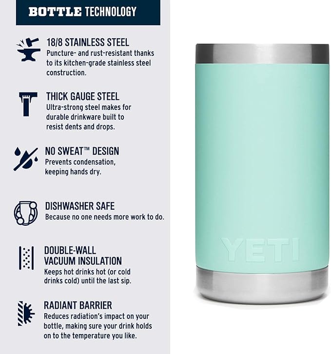 YETI Rambler Jr. 12 oz Kids Bottle, with Straw Cap