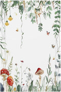 Light Switch Cover Plate Sage Plant Red Mushroom Butterfly Wild Flower 1 Gang No Device Blank Electrical Wall Plates Faceplate Decorative Switch Plate For Bed Room Kids Room Decor