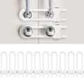 Baby Proofing Cabinets, Sliding Cabinet Locks for Babies, Adjustable U Shaped Baby Safety Locks, Childproof Cabinet Latch for Kitchen, Bathroom, Drawer, Cupboard Doors Knobs & Handles (10Pack White)
