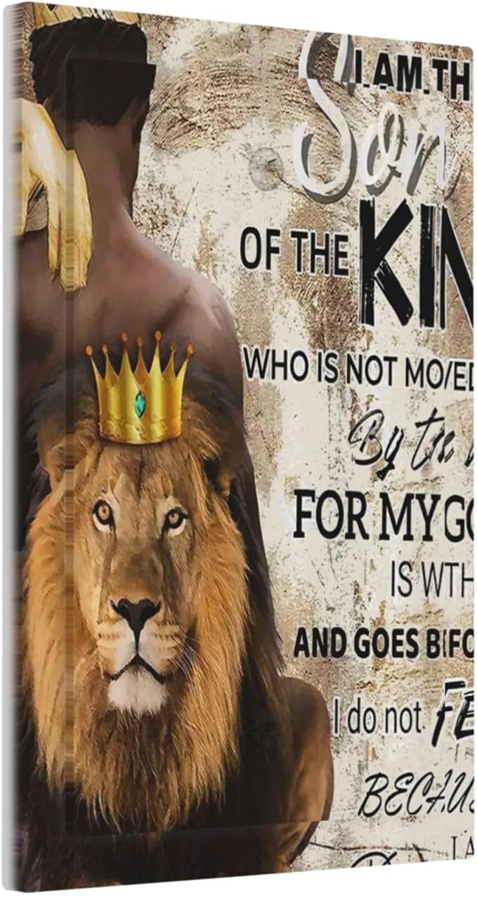 Quotes African Man Afro Lion 1 Gang No Device Wall Plate Decorative Blank Light Switch Cover Switchplate Electrical Faceplate for Bathroom Home Bedroom Art Decor