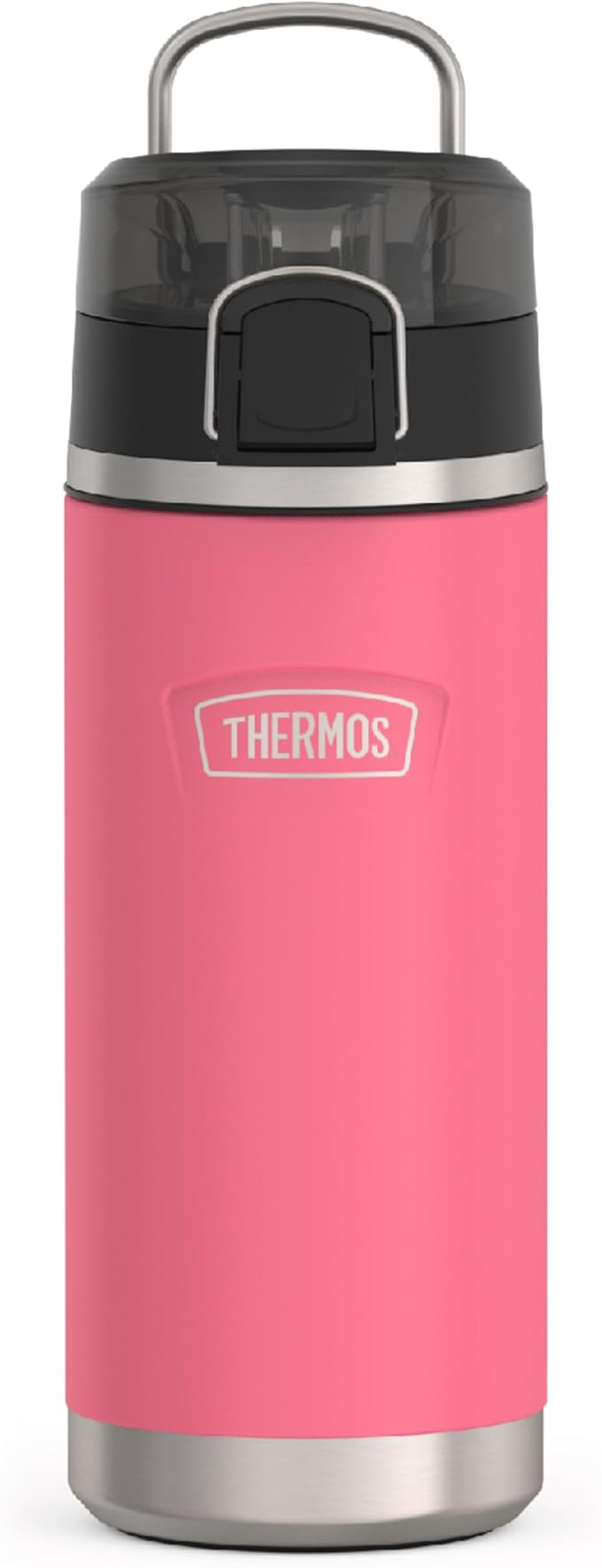 THERMOS ICON SERIES, Water Bottle with Spout - 18 Ounce, Hot Pink - Stainless Steel Vacuum Insulated Water Bottle with Lid