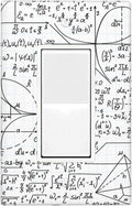 Math Formula 1-Gang Rocker Wall Plate, White Mathematics Switch Plate for Kids Room, Classroom, Study Room & Office