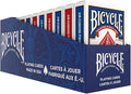 Bicycle Jumbo Index Playing Cards, 12 Pack Bulk Set of Large Print Poker Size Cards, Red & Blue Backs, for Easy Reading, Family Card Games, Classrooms, and Casino Play