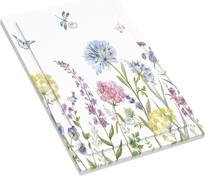 Colorful Wildflowers Dragonfly Lavender Butterfly Insect Light Switch Cover Plate 1 Gang No Device Blank Electrical Wall Plates Faceplate Decorative Switch Plate Covers for Bedroom Living Room Decor
