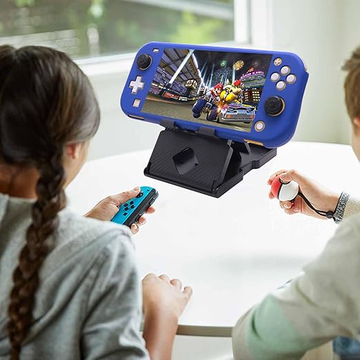 GUTIAL Accessories Bundle for Nintendo Switch Lite - Cute Kawaii NS Lite Accessories kit for Grils Boys Kids with Carrying Case, Cartoon Cover Case, Screen Protector, Stand - Blue