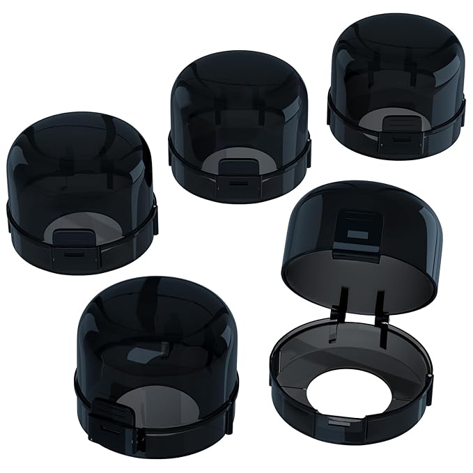 Stove Knob Covers for Child Safety,AOSITE Upgraded Gas Knob Covers for Kids Stove Guard with Strong Adhesive, 5 Pack Durable Design Childproof Oven Knob Locks for Babies and Pets,No Screws or Drill