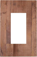 Rustic Brown Dark Wood Texture Printing Decorative Outlet Covers 1 Gang Single Rocker Light Switch Cover Plate Wall Plates Gfci Faceplate For Farmhouse Cabin Decor