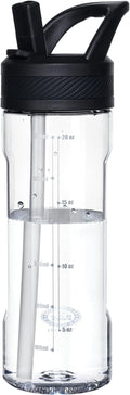 OLDLEY 20 kids Water Bottle with Straw,Tritan BPA-Free,Leak-Proof Design for Travel,Home, School, (Clear)