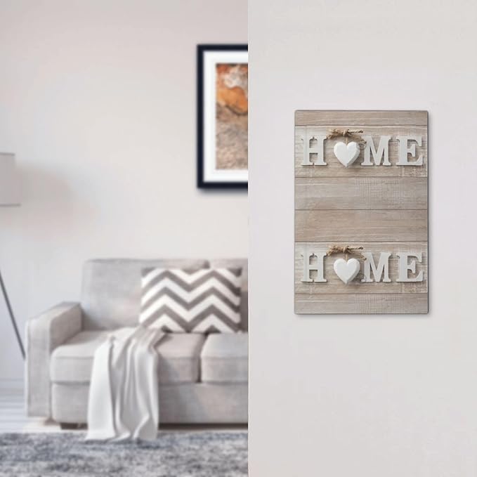 Farm White/Brown Wood Sweet Home Decorative 1 Gang No Device Blank Wall Plate Oversize Rustic Country Wooden Letters Electric Unused Receptacle Decorator/Gfci Light Outlets/Switches Face Plate Cover
