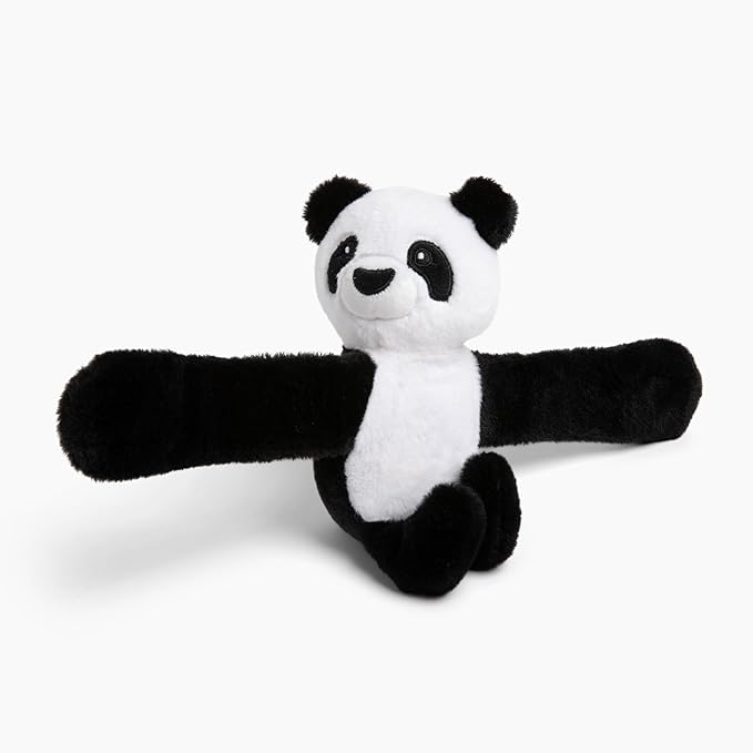 HUGIMALS Hug Babies Bowie the Panda Cute Mini Plush Stuffed Animal for Kids | Soft & Cuddly Portable Comfort Adorable On-The-Go Companion for Travel School & Adventures Ages 2+