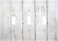 Modern Rustic Wood White Oak Print Decorative Switch Plates 3 Gang Wall Plate Triple Toggle Light Switch Cover Faceplate Electrical Wall Panels for Farmhouse Home Decor