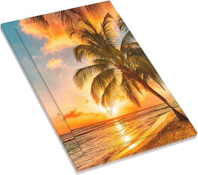 Decorative Light Switch Plate Covers Tropical Beach Ocean Palm Trees Island Hawaiian Sunset Sea Waves Scenery 1 Gang No Device Single Blank Outlet Covers Wall Plate Light Switch Cover Plate