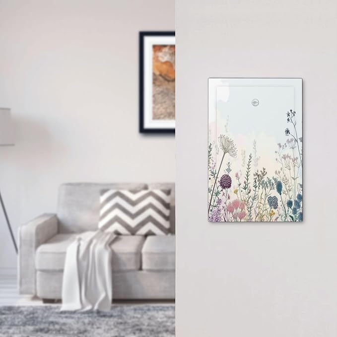 Colorful Wildflower Watercolor Dandelion Floral Light Switch Cover Plate 1 Gang No Device Blank Electrical Wall Plates Faceplate Decorative Switch Plate For Cabin Home Decor