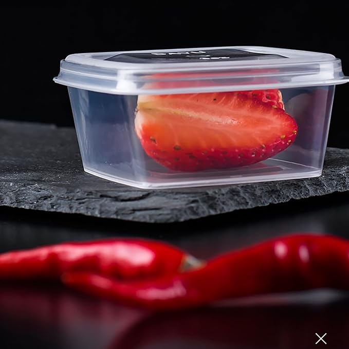 Square-shaped Disposable Sauce Cup Set - All-in-One Design with 4 Size Options, Convenient for Carrying and Use (2 oz.)