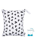 babygoal Waterproof Wet Dry Bag for Swimsuits,Travel, Food Storage, Stroller, Daycare, Baby Diapers, Yoga, Beach, Pool, Wet Clothes-Heart