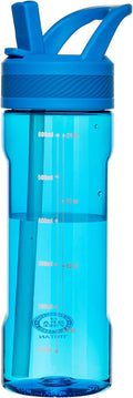 OLDLEY 20 kids Water Bottle with Straw,Tritan BPA-Free,Leak-Proof Design for Travel, Home, School,(Blue)