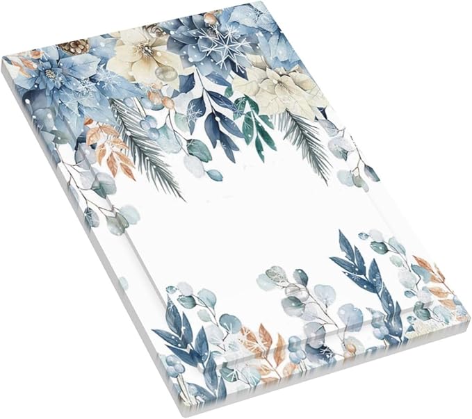 Blue Vine Snowflake Plants Leaves Floral Flowers Light Switch Cover Plate 1 Gang No Device Blank Electrical Wall Plates Faceplate Decorative Switch Plate for Bedroom Living Room Decor