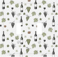 Wine & Vineyard Double Toggle Switch Cover - 2-Gang Standard US Size Vintage Wine Bottle & Grape Light Switch Covers, French Country for Kitchen Decor