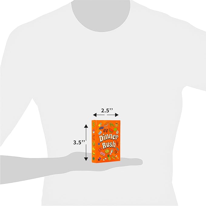 Dinner Rush Card Game - Pocket-Sized Kids Restaurant Activities - 2-in-1 Picture and Quantity Matching - Smart Card Games - Matching Games for Kids - 2-4 Players, Ages 4-8
