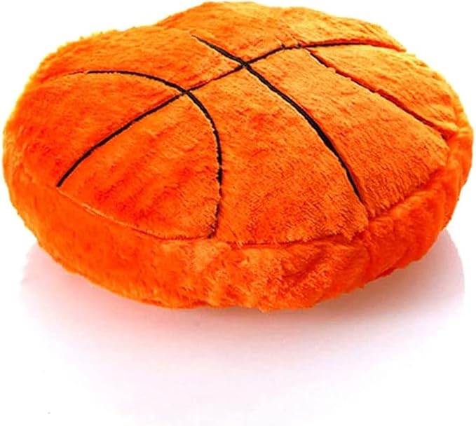 18inch Basketball Plush Pillow Soft Fluffy Stuffed Throw Pillows Toy Durable Basketball Plush Toys,Home Decor Cushion,for Kids Boy Girls Children Sports Toy Gift (Basketball)