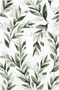 Green Leaf Olive Leaf Sage Floral Decorative Light Switch Cover 1 Gang Single Toggle Device Electrical Faceplate Switchplates Decorator Outlet Wall Plate for Bedroom Living Room Decor