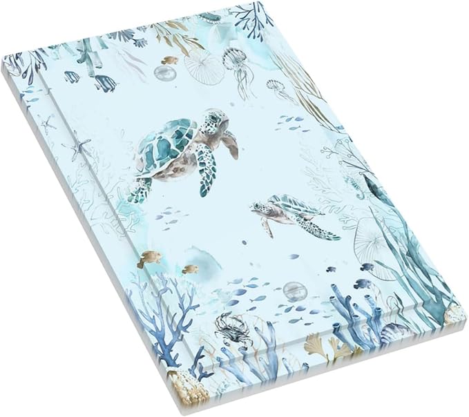 Light Switch Cover Plate Teal Blue Ocean Sea Turtle Seabed Plants 1 Gang No Device Blank Electrical Wall Plates Faceplate Decorative Switch Plate for Bathroom Kids room Decor