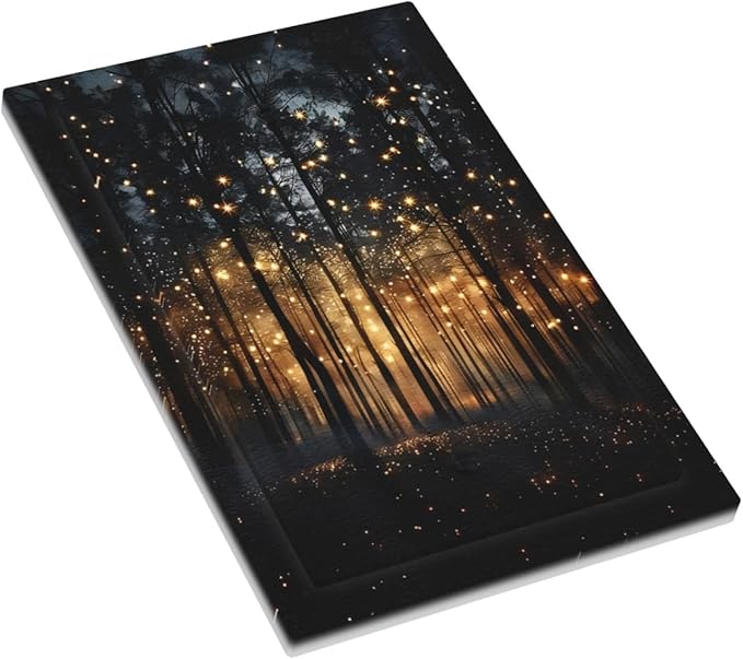 Whimsical Nature Enchanted Forest Landscape Light Switch Cover Plate 1 Gang No Device Blank Electrical Wall Plates Faceplate Decorative Switch Plate Covers for Bedroom Living Room Decor