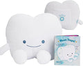 Tooth Fairy Pillow for Kids with Tooth Pocket, Tugs The Tooth Pillow, Comfort Plush for Loose Teeth, Big Feelings & Bedtime, Glow in The Dark, Ages 3+