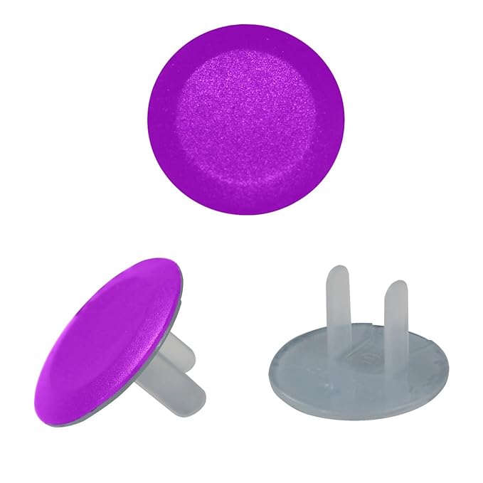 Pure Dark Purple Pattern Outlet Covers Baby Proofing Child Proof Plug Covers for Electrical Outlets Easy Install Outlet Plug Covers