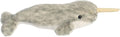 Aurora® Adorable Mini Flopsie™ Narwhal Stuffed Animal - Mini Companions Ready for Playful Adventures - for Kids All Ages, Toddlers, Adults, and Families - Gray 11.5 Inches